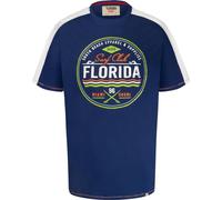 D555 Mens Plus Size Cadman 'Florida Surf Club' T-Shirt 4XL Royal Blue