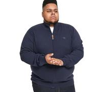 D555 Mens Plus Size Franco Basic Zip Through Sweater 4XL Navy