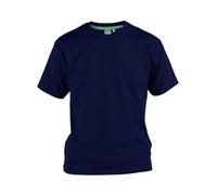 D555 Men's Premium Weight Combed Cotton Tee Flyers in Navy 2XL