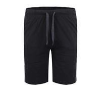 D555 Men's Rayan Jersey Side Stripe Kingsize Shorts Pack of 2 in Black | Size: 8XL D555 Black 8XL