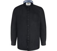 D555 Men's Richard Oxford Kingsize Long-Sleeved Shirt in Black | Size: 2XL D555 Black 2XL