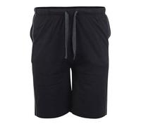 D555 Men's Ryan Elasticated Waist Kingsize Jersey Shorts Pack of 2 in Black | Size: 6XL D555 Black 6XL