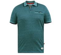D555 Men's Troy Textured Kingsize Polo Shirt in Teal | Size: 5XL D555 Teal 5XL