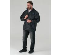 D555 Men's Zac Packaway Kingsize Waterproof Jacket in Black | Size: 8XL D555 Black 8XL
