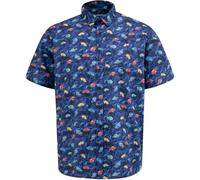D555 Short Sleeve Vintage Car Print Shirt Collared Cars Mens 2XL-6XL Hartlepool (UK, Alpha, 6XL, Plus, Regular, Blue)