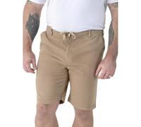 D555 Spencer 1- Full Elastic Waist Stretch Shorts for Men in Stone, 3XL