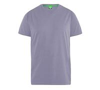 D555 V-Neck T-Shirt Plain Short Sleeve Cotton Charcoal Mens Plus Size 3XL