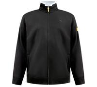 D555 Zip Up Sweatshirt Fleece Long Sleeve Top Mens Plus Size 2XL-6XL JOHNSON (UK, Alpha, 6XL, Plus, Regular, Johnson 1 - Black)