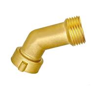 D5BE Brass 45 Degree Elbow Adapter 3/4 Quick Connection Fitting for Yacht Water Hoses(45 degree connector)