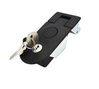 D6091 Flat Lock Zinc Alloy Black Compression Type Iron Sheet Cabinet Distribution Box 1Pcs