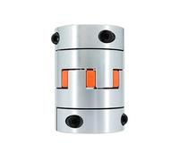 D65L90 Four Jaws Aluminum Plum Flexible Coupling electronic starter Shaft Connector Inner Dia 16-45mm For Large CNC Ballscrew Coupler Router IINKUEYK(16mm to 25mm)