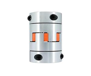 D65L90 Four Jaws Aluminum Plum Flexible Coupling electronic starter Shaft Connector Inner Dia 16-45mm For Large CNC Ballscrew Coupler Router IINKUEYK(16mm to 19mm)