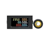 D69-2058 AC Power LCD Digital Voltage Current Power Voltmeter Ammeter KWH Panel Meter Consumption Monitors 100A BIANMTSW(AC 200V-450V)