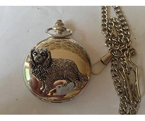 D7 Cav. King Charles polished silver case mens GIFT quartz pocket watch fob made in sheffield