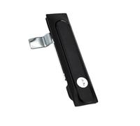 D8612 Lock Zinc Alloy Black Distribution Box Flat Lock Cabinet Key Pop-up Metal Lock 1Pcs