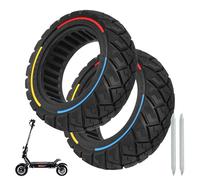 D8L 90/65-6.5 Solid Rubber Tyres for 11 Inch Electric Scooter Replacement Accessories Suitable for Dualtron Thunder Speedual Plus Zero 11X Kaabo Wolf Warrior Pack of 2