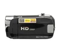 D90 1080P 16MP Digital Camera 2.4 Inch Rotatable Screen Camcorder 16X Zoom HD Video Recorder with Fill Light (Black)
