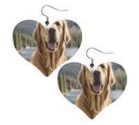 d9cb9f020afdd11b056e4cdaf8d4fe8 Leather Earrings for Women Heart Earring Lightweight Dangle Drop Earring Set Jewelry Gift, One Size, No Gemstone