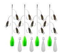 Da A Moscow Artificial Fly Bait with Hooks, Rust Resistant with Launch Accessories for Salt Freshwater Rivers Lakes Trout Perch Tuna Pike