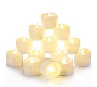 Da by 24 Pack LED Tea Lights, Battery Operated Tea Candles with CR2032 Batteries Included, Flameless Tealights, No Remote, Safe for Home, Party, Wedding & Christmas Decoration