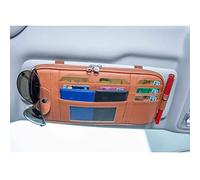 Da by brand Car Sun Visor Organizer, Auto Interior Accessories Pocket Organizer Car Truck SUV Storage Pouch Holder (Brown)