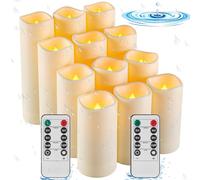 Da by Waterproof Outdoor Candles, flameless LED Battery Candles, 12PCS high-Temperature Resistant Simulated Candles.