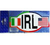 DÃƒ©calque d'autocollant Pour la Voiture ou Ãƒ la Maison - Plate IRL ovale irlandais et USA Drapeaux