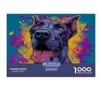 Da Dan Dog Jigsaws 1000 Pieces for Adults Or Families Fit Together Perfectly Learning Educational Games Artistic Pet Dog Home Decoration 70x50cm/1000pcs