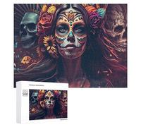 Da De Los Muertos Fiesta Jigsaw Puzzle for Adults, 500 PCS