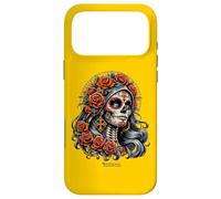 Dá de muertos Make-Up Girl Roses and Candy Skull Case for iPhone 17 Pro Max