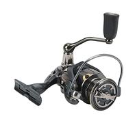 DA Full Metal Lure Spinning Reel, Fishing Reel with 3+1 BB Bearings, Long Casting Spinning Reel for Freshwater Saltwater Fishing, 5.2:1 Gear Ratio, Stainless Steel Body with Soft (DA2000)