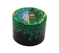 DA HAI Herb Grinder Metal Grinder Herbal Grinders Spice Grinder Spices Crusher Mill protable herb Grinding Grinder Zinc Alloy with Mesh Screen Pollen Scraper, Green