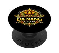 Da Nang Vietnam Lotus Beach Travel Design PopSockets Adhesive PopGrip