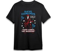 Da%ve Art Ed%munds T Shirt Singer Best of Guitar Band Tee Rock Gift Classic Black Top Trend Vintage Classic Retro Style 90s Music for Men and Women Black XL