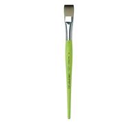 Da Vinci 374 Series Flat Brush, 24, Synthetic Fiber, Green, 23 x 1.82 x 30 cm