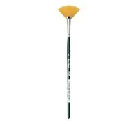 Da Vinci 400 Series Fan Blender Brush, Synthetic Fiber, Green, 19.5 x 4.6 x 30 cm