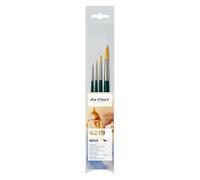 Da Vinci 4219 Series Synthetic Brush Set, Bristle, Green/Blue/Black, 30 x 30 x 30 cm