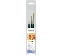 Da Vinci 4219 Series Synthetic Brush Set, Bristle, Green/Blue/Black, 30 x 30 x 30 cm