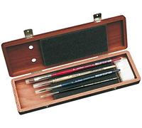 DA VINCI 5280 Series Water Colour Brush Set, Wood, Brown, Black/Red, 30 x 30 x 30 cm