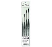 da Vinci Artist Brush Set, Black, Round Sizes 5, 6, 8 and 10