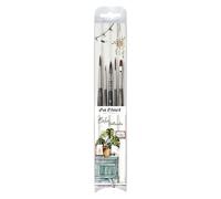 DA VINCI Brush Set, Synthetic Metal Wood, Grey, Blue, 0