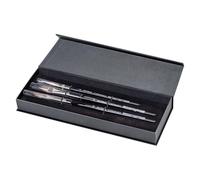 DA VINCI Brushes Watercolor Brush Set, Black, Quill Size 2, Slant Size 10, Oval Size 12