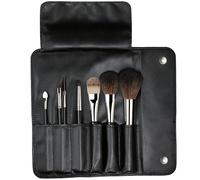 da Vinci, CLASSIC brush set, 7 pieces, with case, powder, blush and foundation brushes, blender, eyebrow brush, ideal for travelling and as a gift, handmade in Germany, size 0