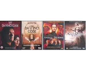 DA VINCI CODE 1-4 COLLECTION / 1. THE DA VINCI CODE / 2. BEYOND THE DA VINCI CODE / 3. ANGELS & DEMONS / 4. THE SECRETS OF ANGELS & DEMONS & MASONS = ULTIMATE 4x DVD SET