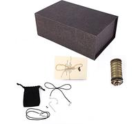 Da Vinci Code Lock Ring Holder, Romantic Password Letter Lock, Classical Design with Customizable Combination, Premium Metal Security Box for Jewelry Notes Poems, Unique Gift for C