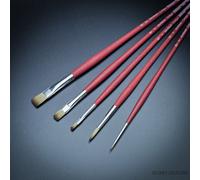 Da Vinci 5269 brushes in synthetic fiber - College - oil and acrylic colors, Brown, Set of 5