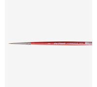 Da Vinci 5580 Series Water Colour Brush, -2, Wood, Red, Size 2/0