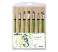 da Vinci FIT Brush in Bamboo mat, Synthetic Wood, Green, kurzstielig