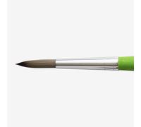 Da Vinci 373 Series Round Brush, Synthetic Fiber, Green, 20.3 x 0.55 x 30 cm