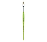 Da Vinci 374 Series Flat Brush, Synthetic Fiber, Green, 19.1 x 0.76 x 30 cm